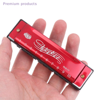 Children's First Harmonica - 10-Hole Diatonic in C Key with Strong Metal Case.