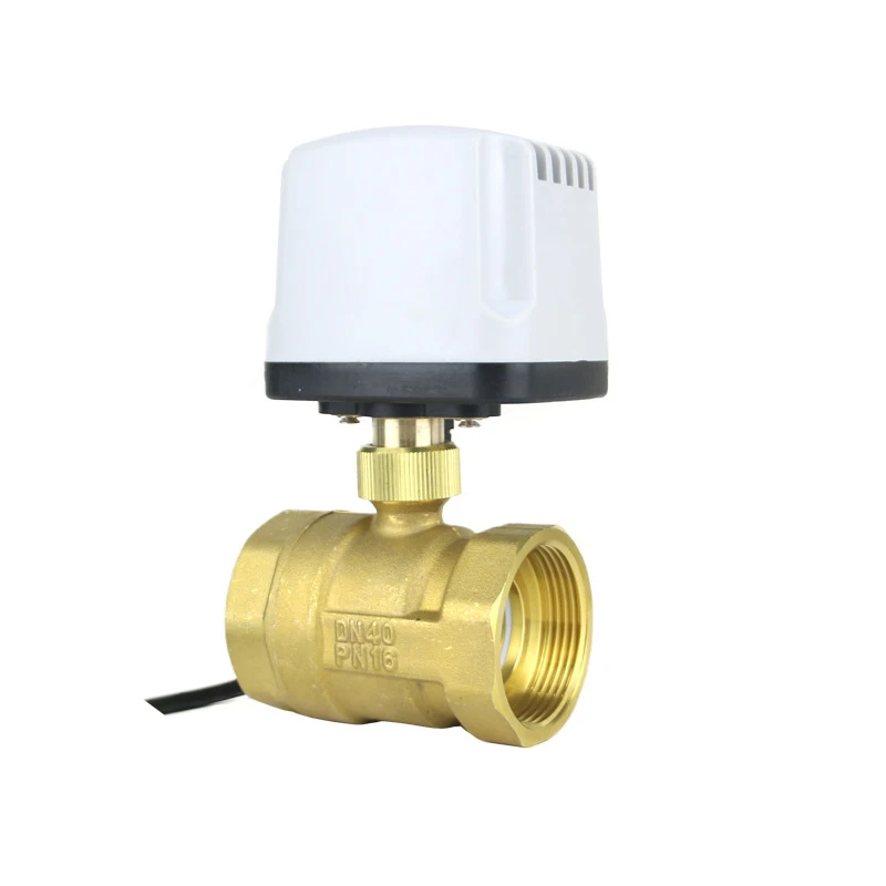 IP65 Waterproof  Motorized Ball Valve 220V 12V 24V 3-Wire 2 Control Brass Electric Ball Valve Big Torque Metal Motor