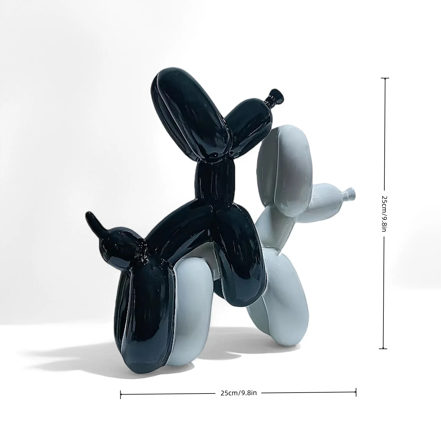 Resin balloon poop dog sculpture decoration Creative living room bedroom wine cabinet cartoon animal simple modern decorative