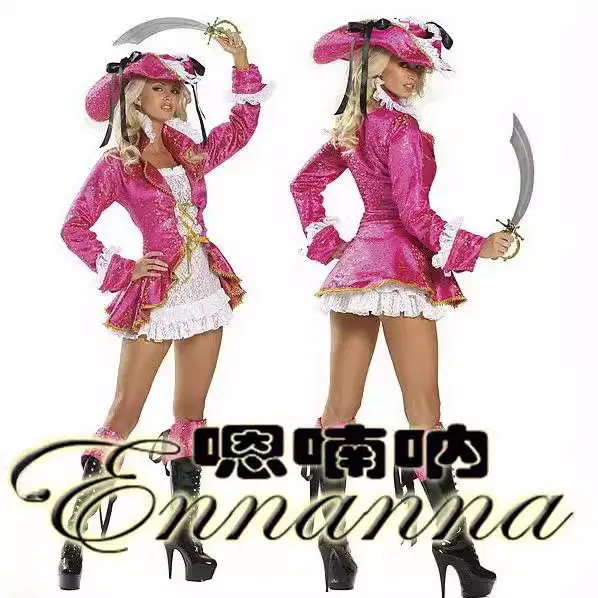 Caribbean Multi-Sle Halloween Stage Role-Plang-kostuum Etnische kleding voor dames Stage Performance Dr. Summer