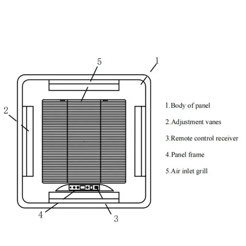 AC non-variable frequency HVAC system central air conditioning split unit 12000btu light commercial air conditioner