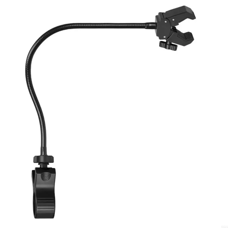 Heavy Duty Metal Construction Microphone Holder Clamp Featur