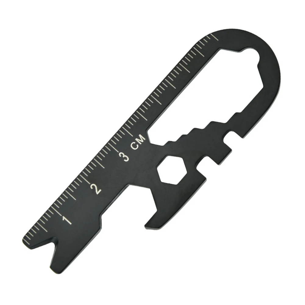 Pocket EDC Multi Tool Keychain Bottle Opener Wrench Outdoor Survival Gear Gadget