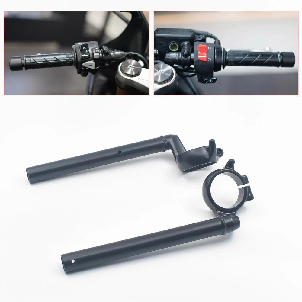 Motorcycle 50mm Black Clip-ons Handlebars Handle Bar For Honda CBR650R CBR 650 R 2019 2020 2021 2022 2023