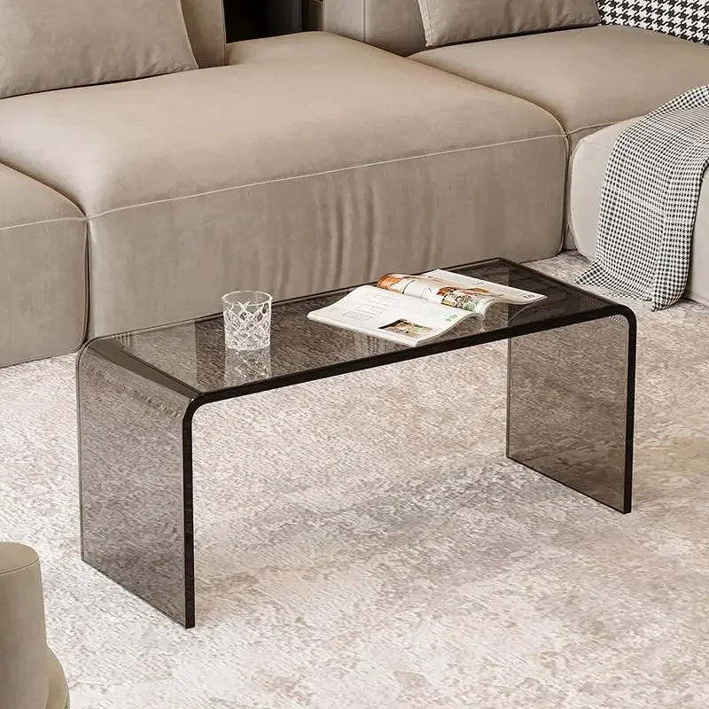 Acrylic coffee table thickened transparent bay window table small table small coffee  simple tatami