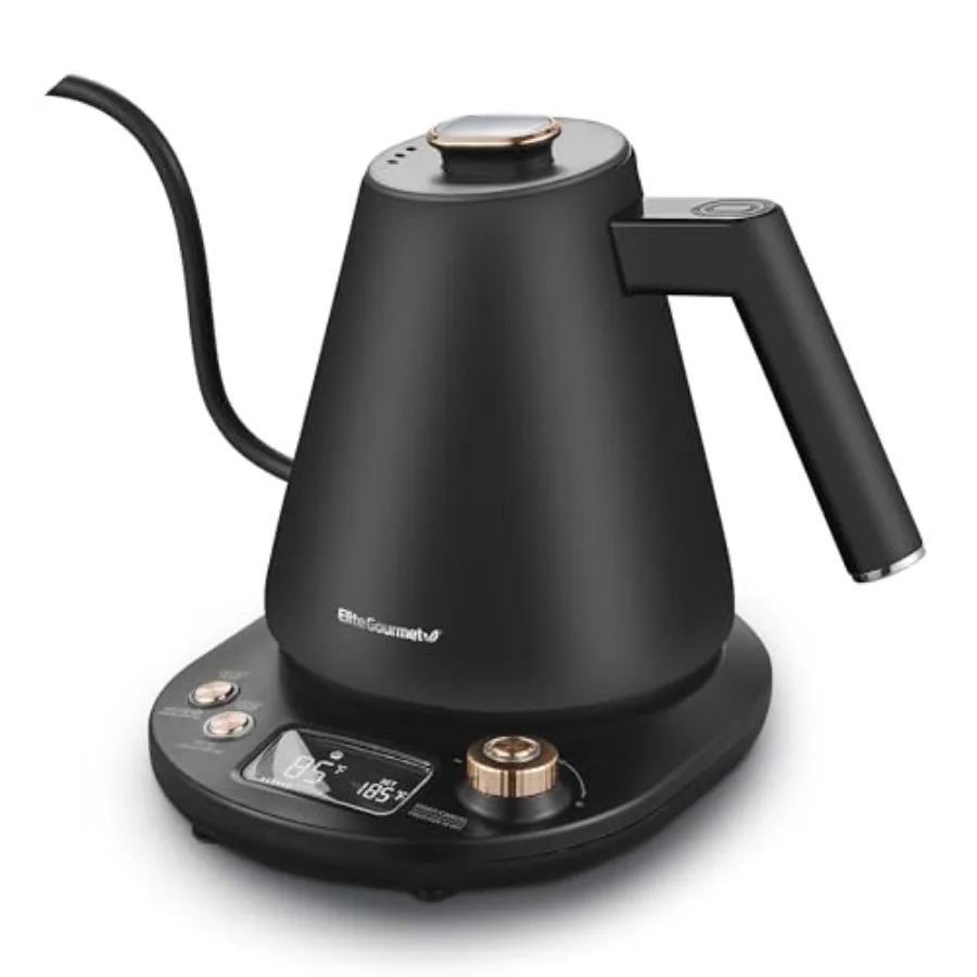 

EKT3001 1L Digital Water Kettle 304 Stainless Steel Interior Programmed Temperatures Keep Warm Function Cordless 360° Base Auto