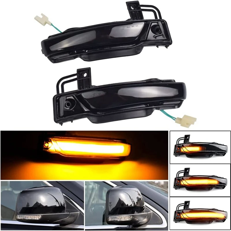 Dynamic LED Sequential Side Mirror Turn Signal Light Blinker Indicator For Jeep Grand Cherokee WK2 2011-2020