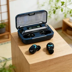 New Bluetooth Headphones 9D Stereo High Bass Sport Earphones Handfree Touch Control Tws Wireless Earbuds Headset