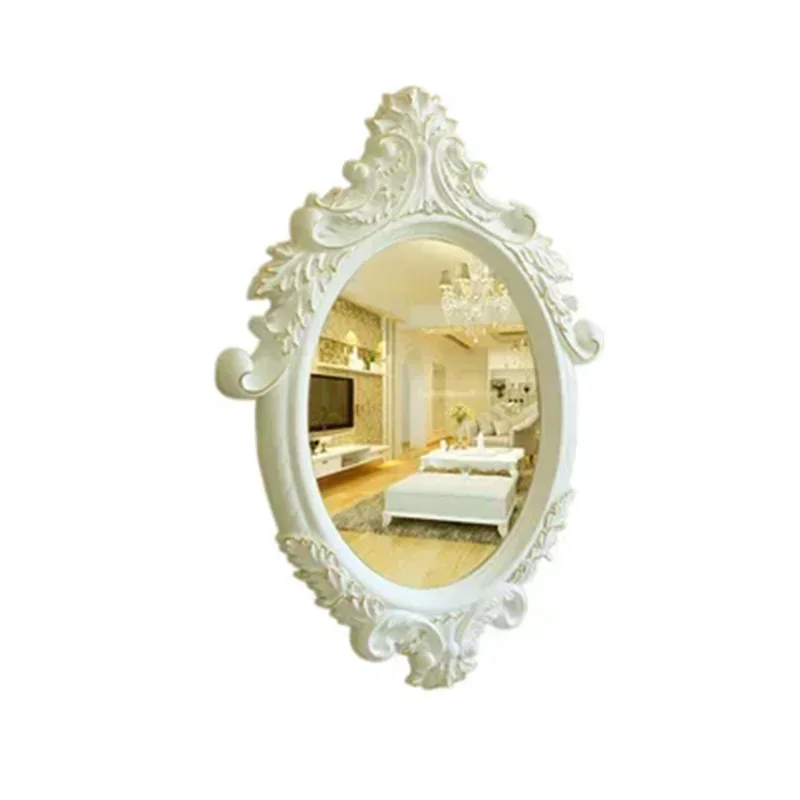 Makeup Standing Round Mirror House Antique Desk Round Halloween Mirror Funky Shower Magazine Specchi Decorativi Home Decorations