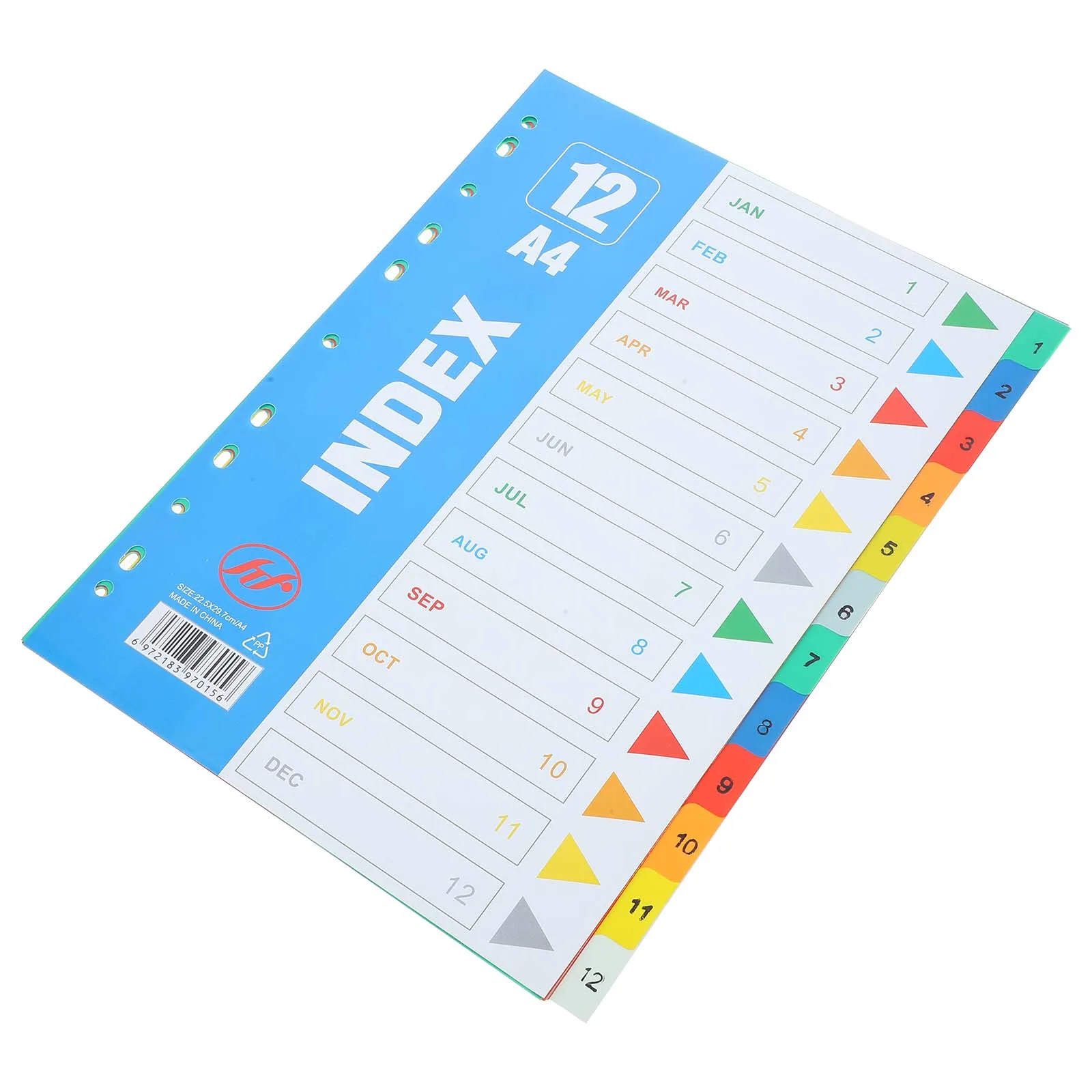 

1 Set PP Binder Divider Daily Use Tab Dividers A4 Notepad Divider A4 Notebook Index Pages Dividers Loose-Leaf Page Marker Number