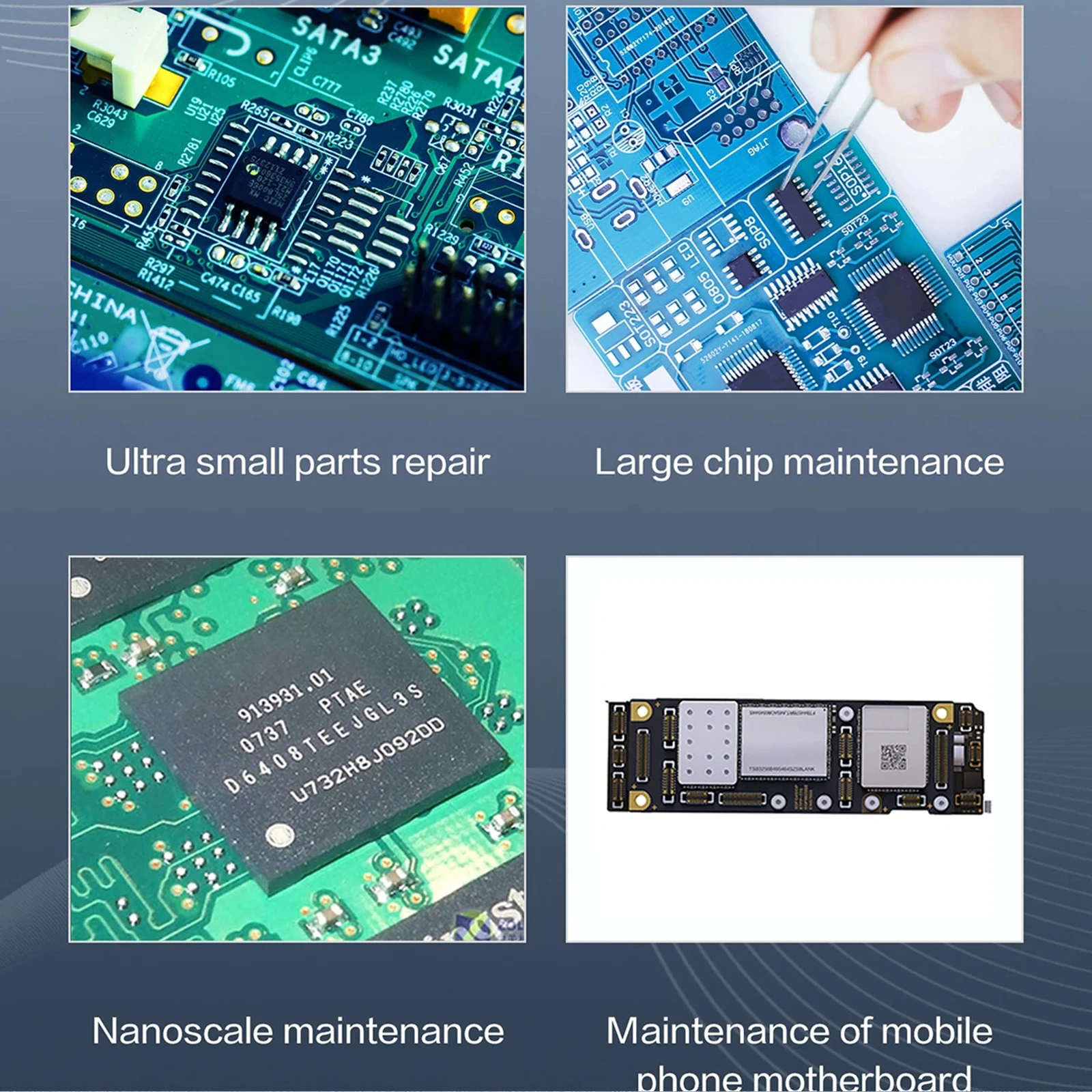 Stacja lutownicza I2C 3SCN podwójny kanał stacja zgrzewania inteligentna 2s szybkie nagrzewanie T210 T115 uchwyt żelazne końcówki narzędzie