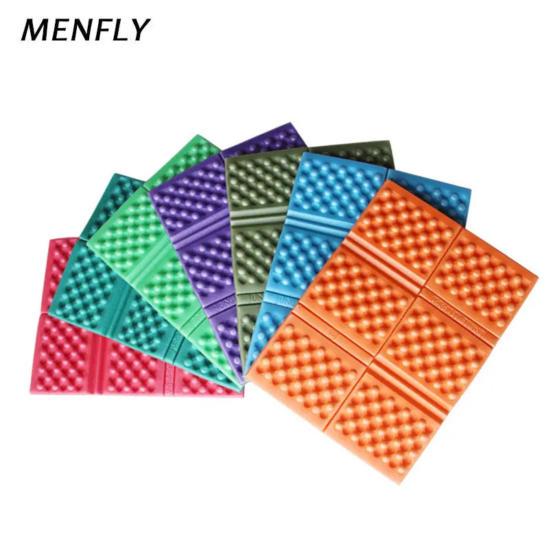 MENFLY Training Park Folding Portable Small Seat Cushion Camping Pad for Hiking XPE 6-Fold Foldable Pillow Picnic Sitting Mat