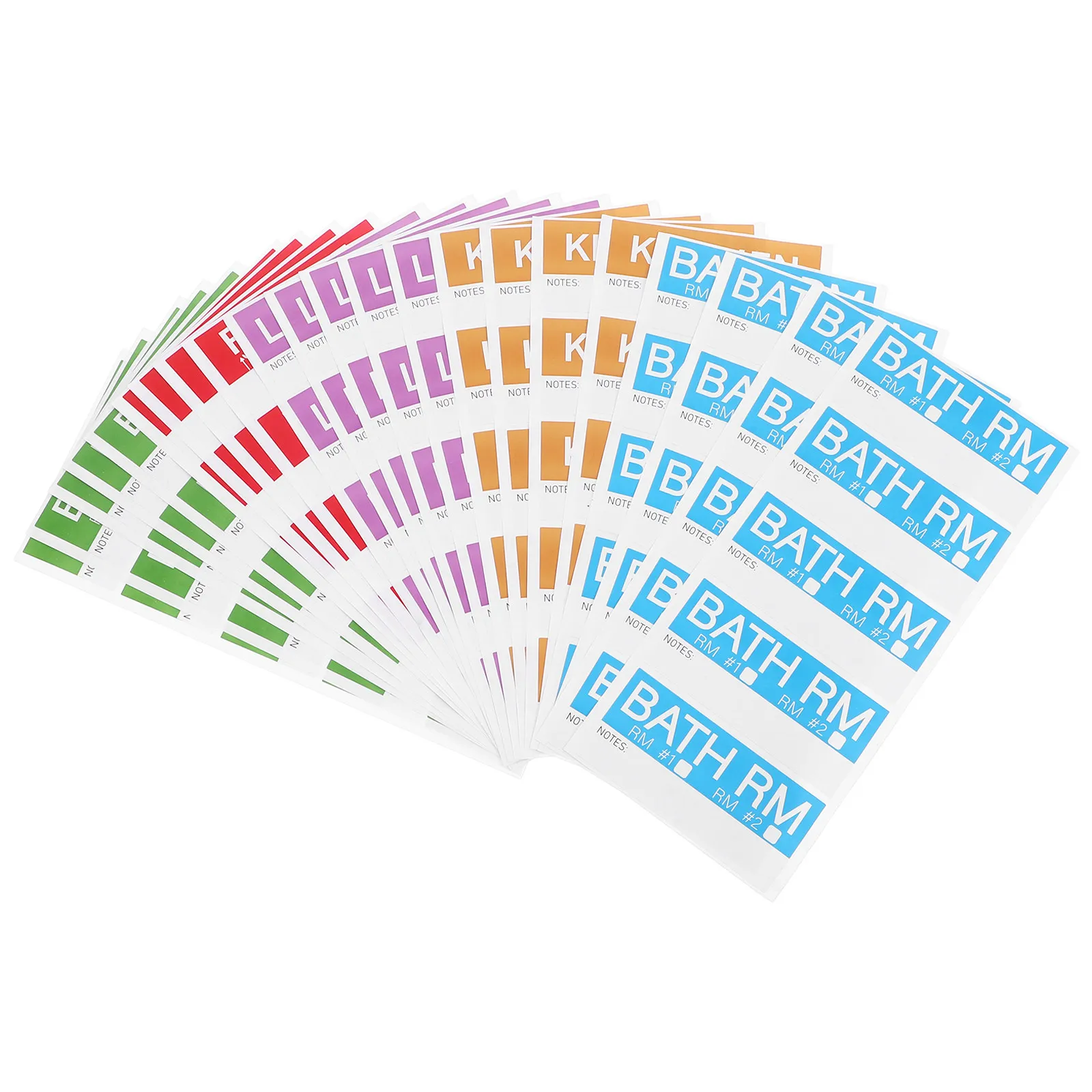 

20 Sheets Color-Coded Moving Labels Self-Adhesive Packing Stickers for Boxes Fragile Room-Specific Bedroom Bathroom Kitchen