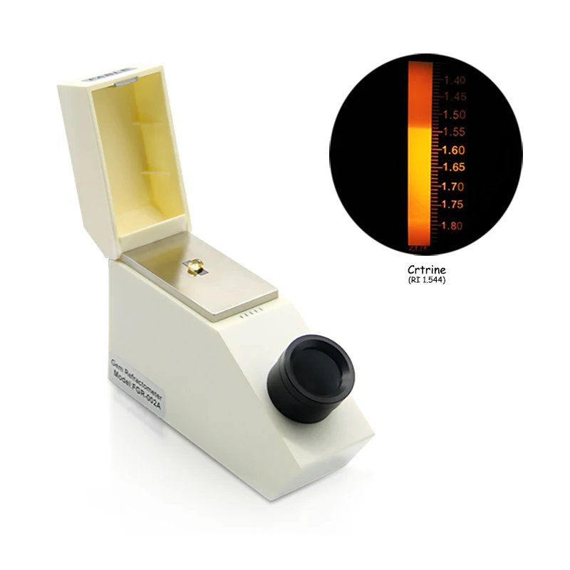 Portable Gem Refractometer 1.35–1.85 with Built-in LED Light for Refractive Index Testing