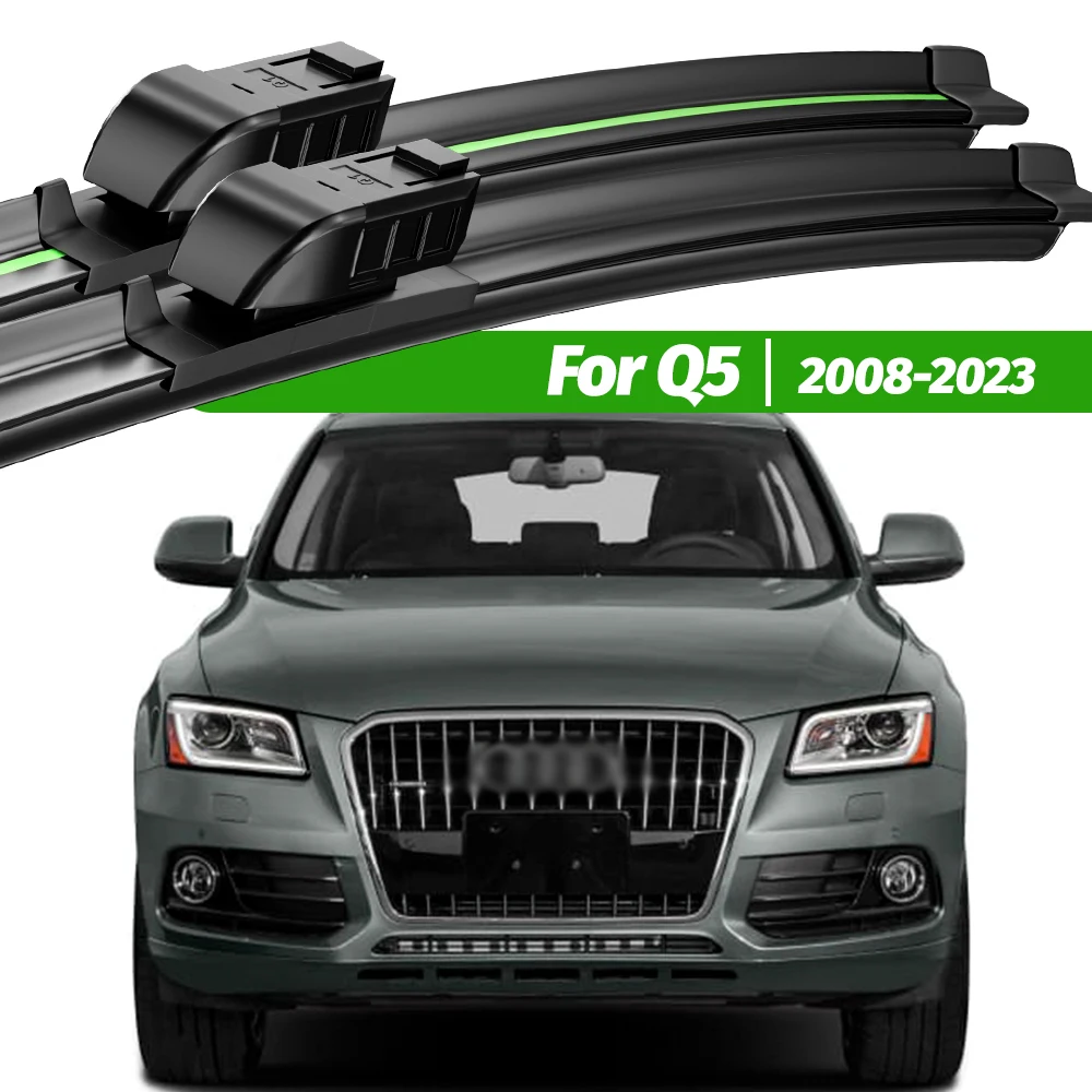 

For Audi Q5 8R FY 2008-2023 2pcs Front Windshield Wiper Blades 2011 2013 2014 2016 2017 2018 2020 Windscreen Window Accessories