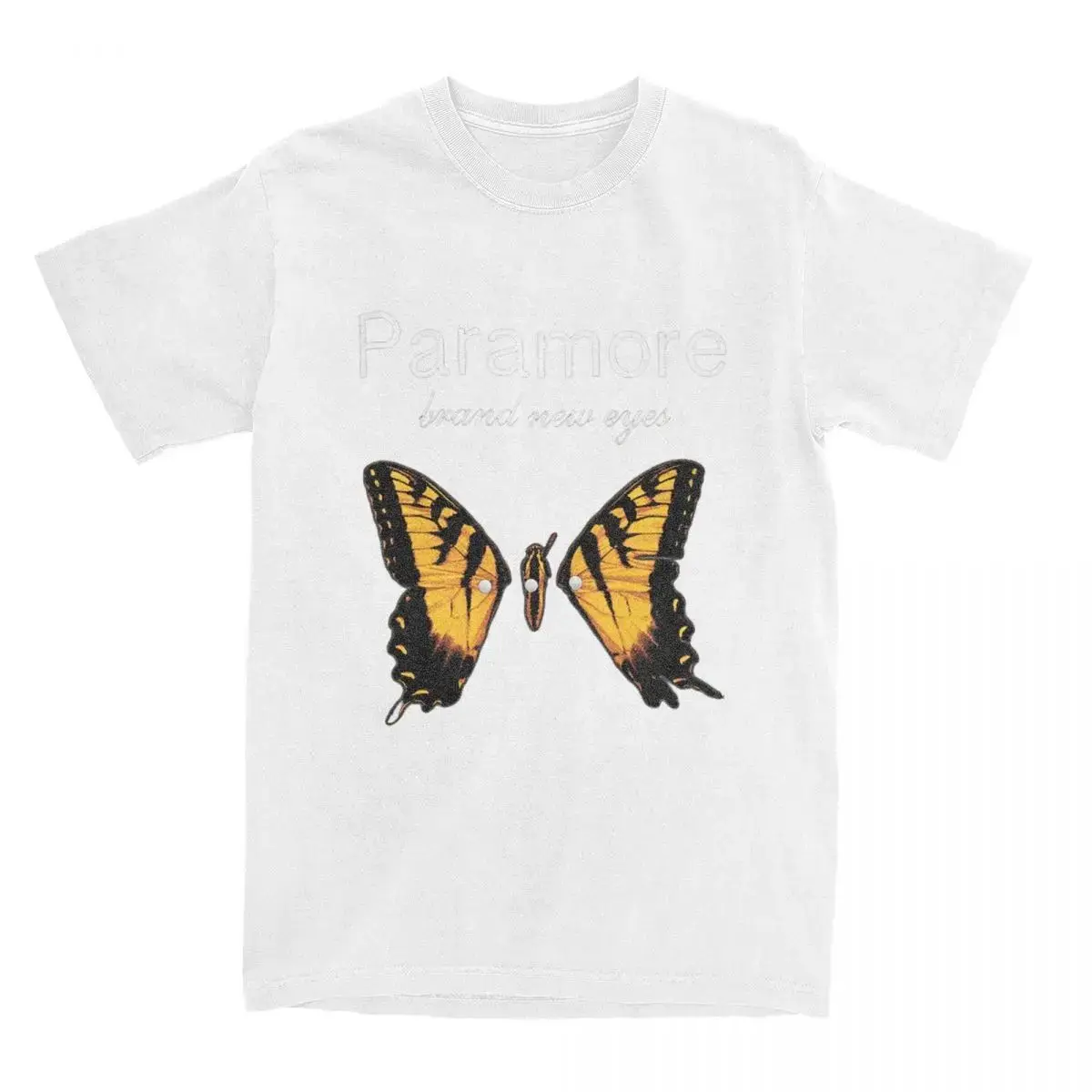 Y2K Mode, lässige T-Shirts, Paramore-Schmetterlings-Logo-Shirt, Outfits, Vintage-Baumwoll-T-Shirts, T-Shirt, Kleidung, bedrucktes Baumwoll-Oberteil, Unisex. – Detail 3