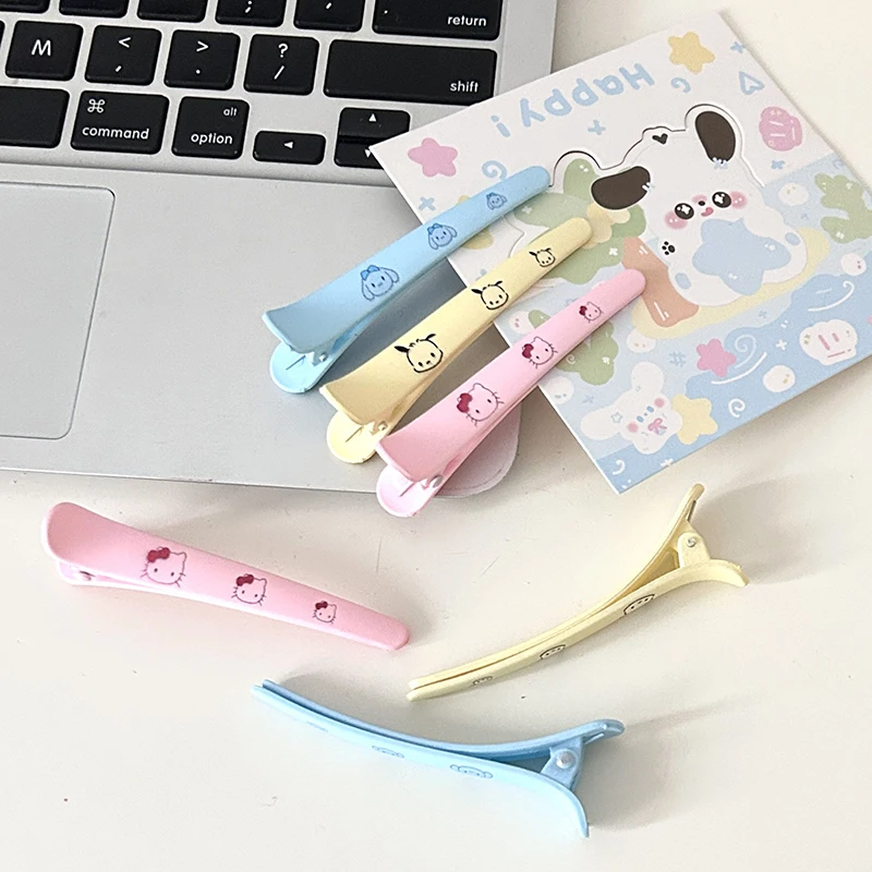 

2Pcs Sanrio Kawaii Anime Hello Kitty Duckbill Clip Cute Sweet Cinnamoroll Pochacco Cartoon Hair Clip Headwear Lovely Gifts Girls