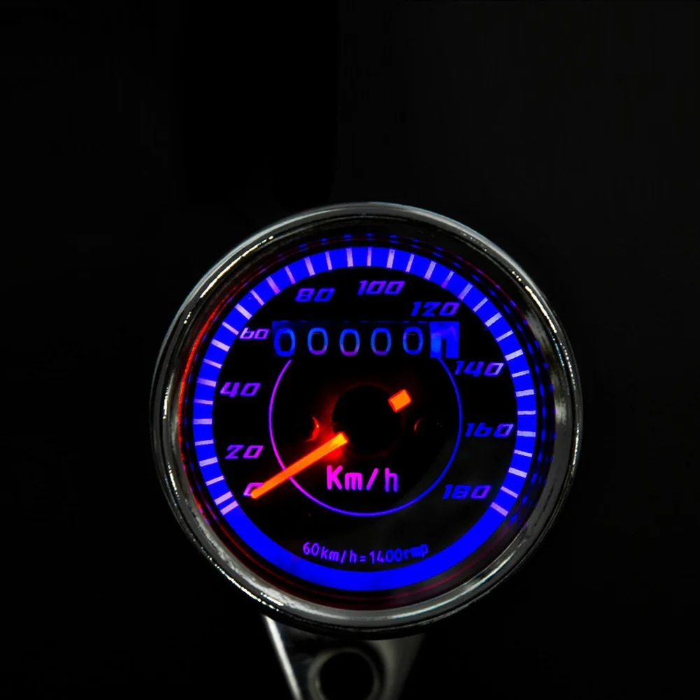 7*6.6*5.6cm Motorcycle Odometer Metal Back Shell Pre-wired Connections Easy Installation For Most Motorcycle Models