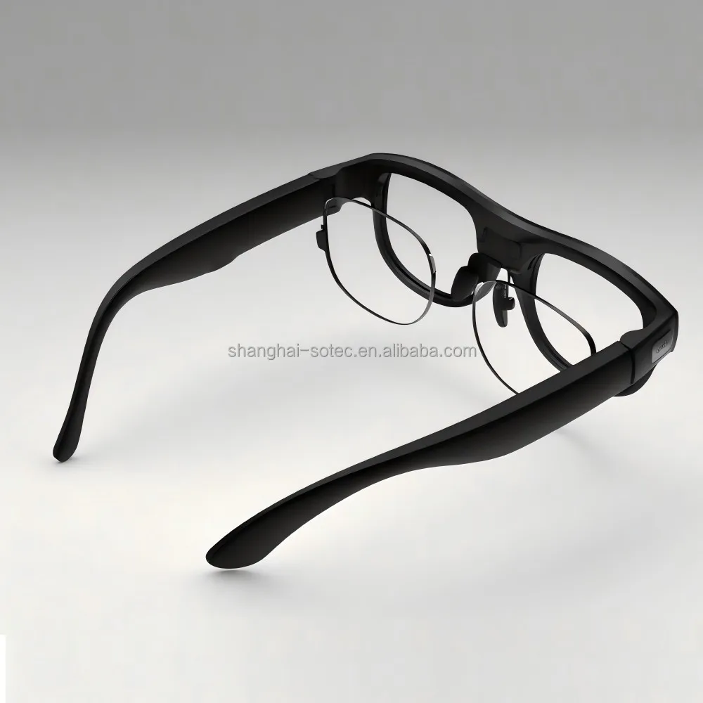 Smart Conference Glasses Recording Translation Auto-Scrolling Teleprompter Micro-Led Waveguides 2500 Nits Brightness