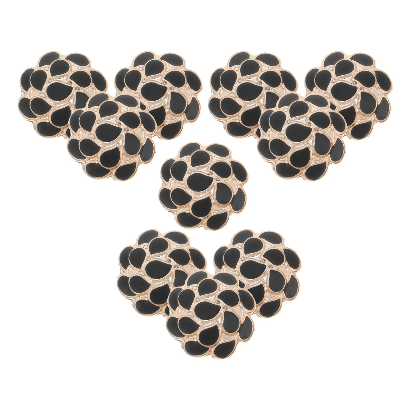 

10Pcs Fashion Sewing Buttons Electroplated Cardigan Button Sturdy DIY Craft Button for Clothing Bags Jackets Sweaters Men Women