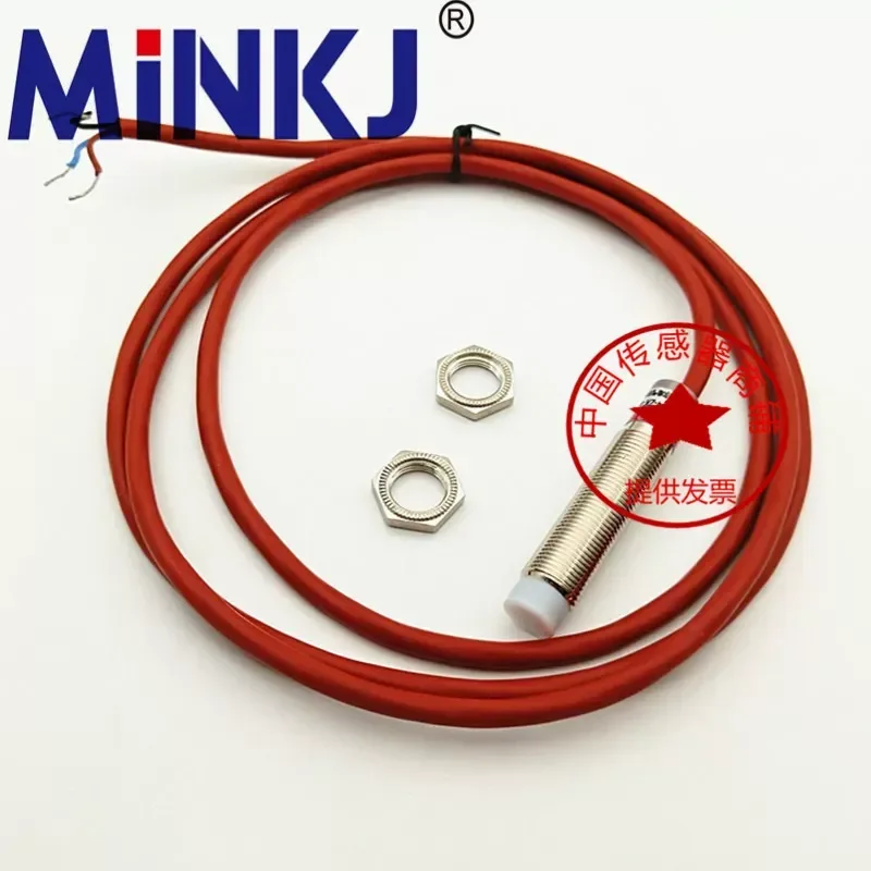 for MN12-4-ZK-W200 Proximity Sensor High Temperature Metal Induction 4mm Three Wire NPN Normally Open 12V 24V DC