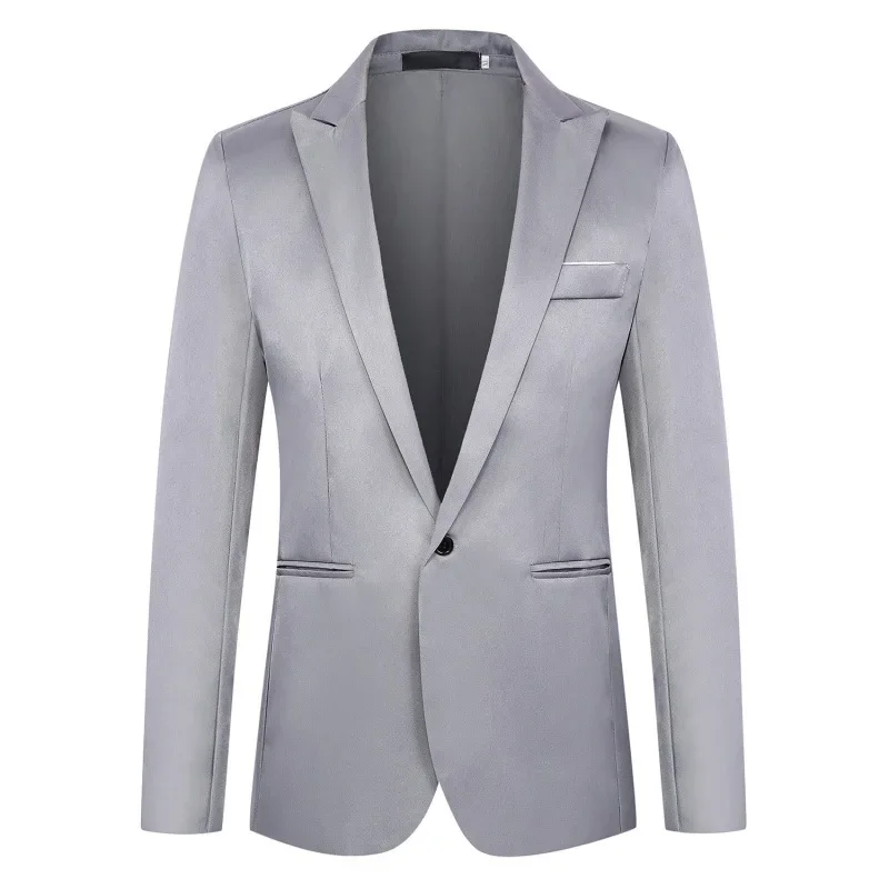 

XX603Men's Plus Size Suit Jacket Solid Color Slim Fit Large Single West Multicolor Oppa