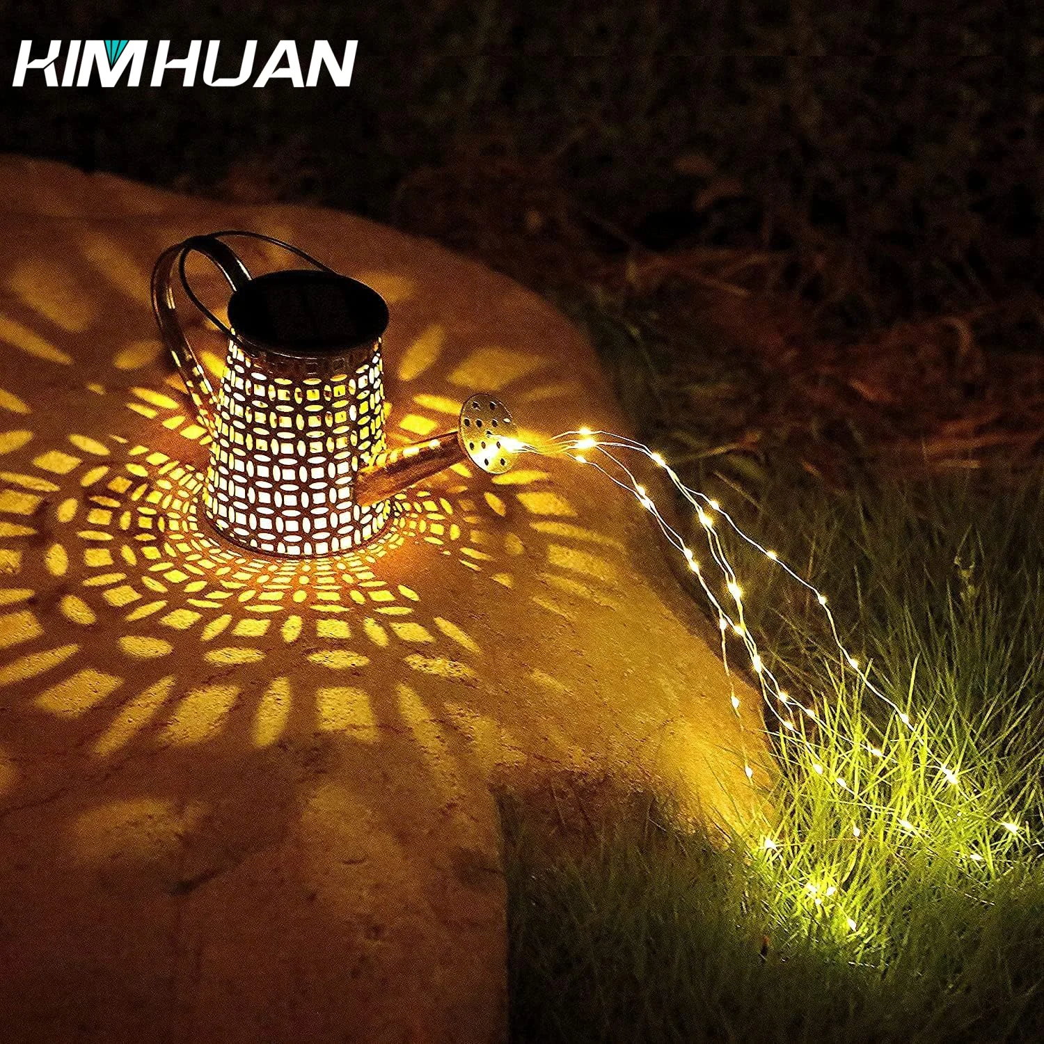 

Solar Kettle Lights Iron Star Kettle Shower Lights Floor Lamp Outdoor Garden Decoration Landscape Lights