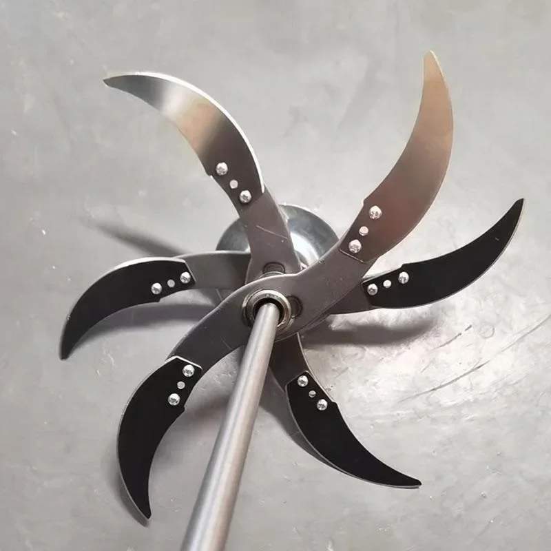 Agricultural Vegetable Fruit Cutter 4/6 Blades Set Crusher Pig Chicken Feed Chopper Replacement Blade for Farming Stirring Mixer