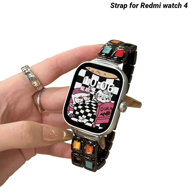 Metal Strap For Redmi watch 4 Watchband for Redmi watch4/3/2/1 Stainless steel Correa Bracelet Woman Man Wristband Sport Band