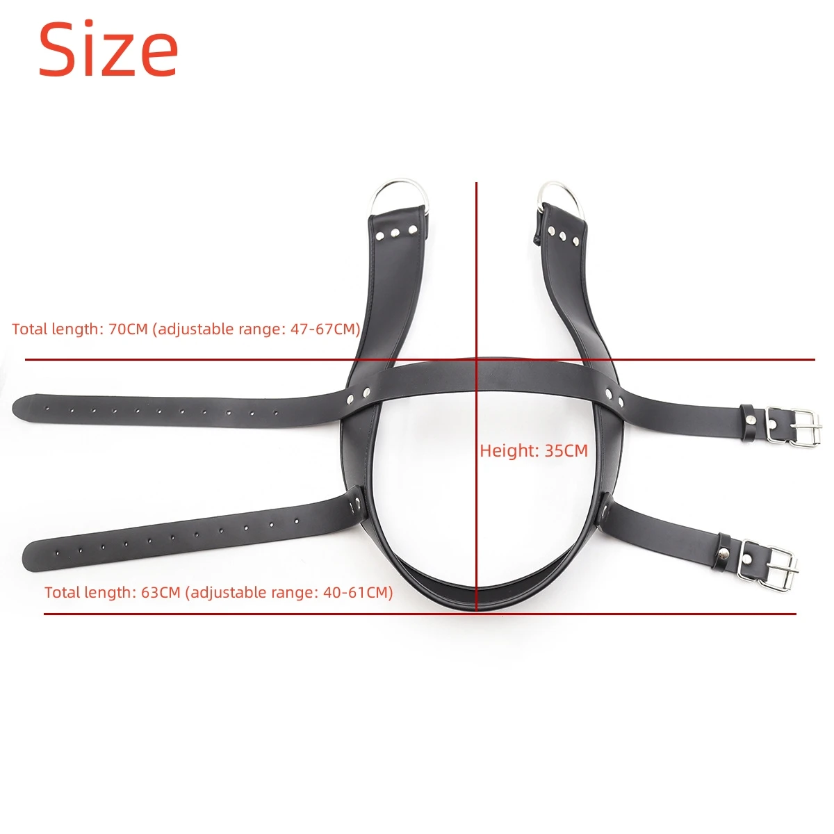 PU Leather Head Harness Fixation Bdsm Bondage  Sex Toys For Women Adjustable Headband Fetish Face Mask Restraint Adult Game 18