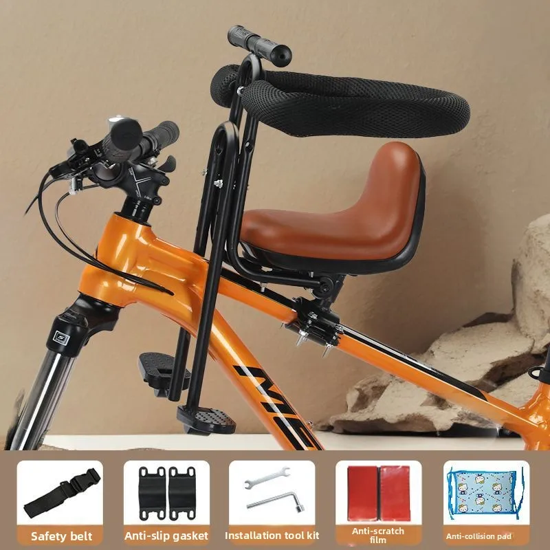 

Universal Front Mount Child Bike Seat for Mountain Bikes - Safe, Adjustable & Comfortable Cycling Carrier for Toddlers & Kids