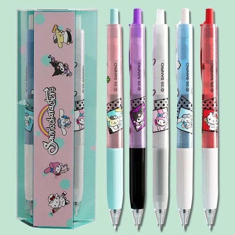 

20 шт./лот Sanrio Kitty Kuromi Melody Press гелевая ручка милые 0,5 мм черные чернила нейтральные ручки рекламный подарок офисные школьные принадлежности