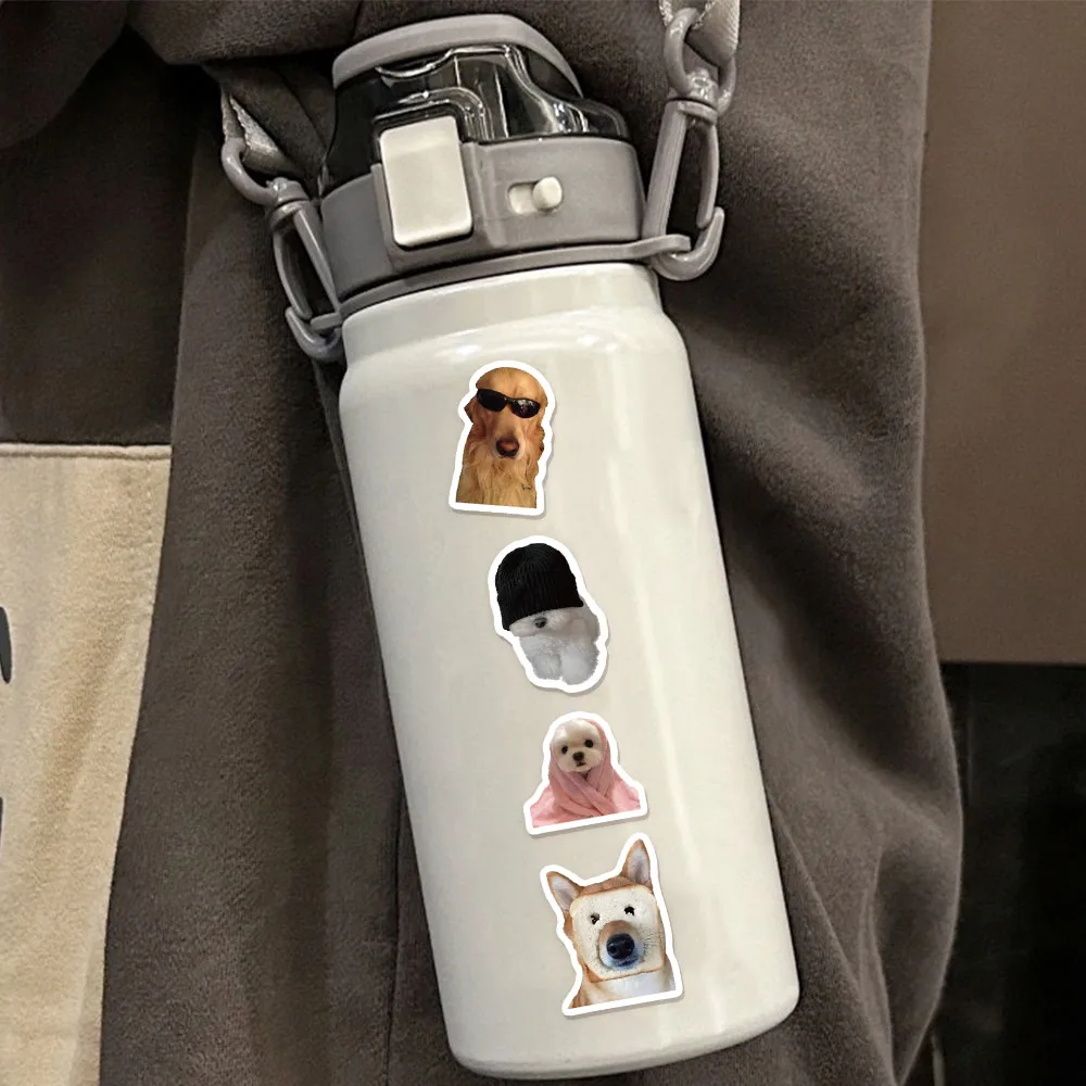 500PCS Ten Different Dog Funny Roll Stickers Small Pattern DIY Phone Case Notebook Skateboard Waterproof Stickers