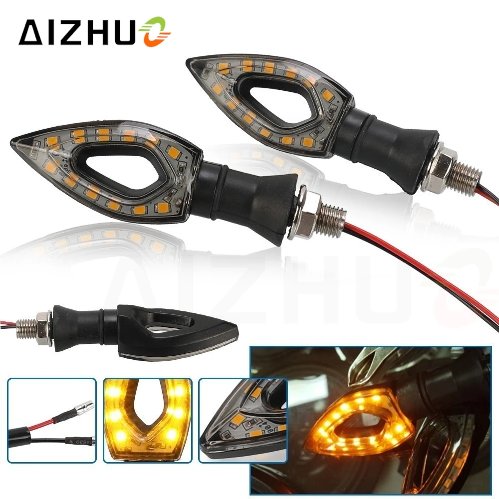 For Honda CBR 125R 954 600 F4i 650F 650R 1100XX CBR 600RR 1000RR 12 LED Turn Signal Lights Indicator Blinkers Flashers Amber