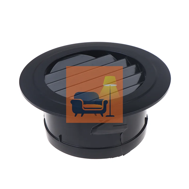 75/100/125mm Round Ducting Ventilation Cover Air Vent Extract Valve Grille Air Circulation Vents Cover
