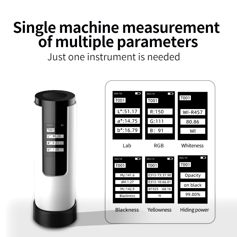 Portable Colorimeter Digital Chromatic Aberration Tool For Printing and Textile Suport Android iOS