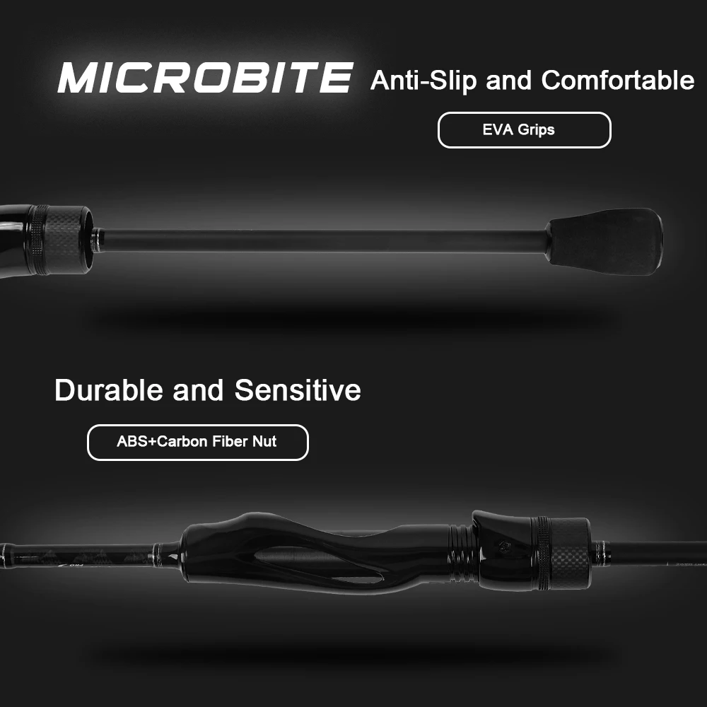 MIFINE MICROBITE AJING الغزل قضيب أنبوبي نصائح 40T الطاقة UL/L 1-5 جرام/1-8 جرام/2-10 جرام سريع خفيف الصيد رود لسمك السلمون المرقط جثم #6