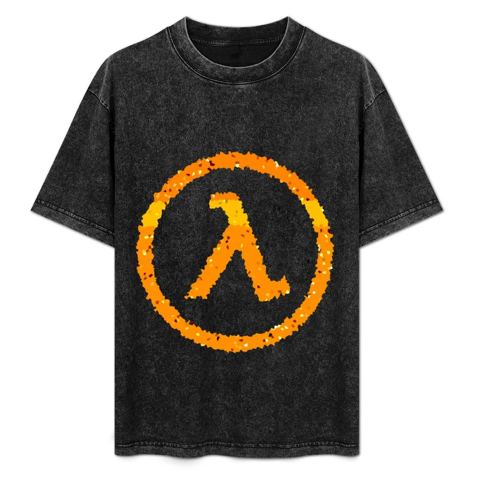 Half Life Lambda logo T-Shirt anime stuff tees graphics plain black t shirts men