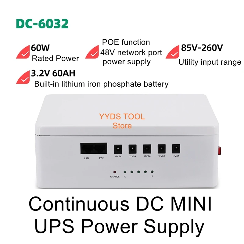 60W uninterruptible power supply miniups computer all-in-one DC backup power optical cat camera