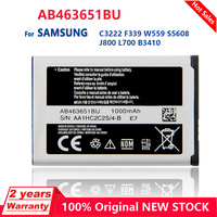 Genuine AB463651BU Battery for Samsung GT-C3060R C3222 C3322 C3530 S5600 S5610 S7070 P220 P260 AB463651BA AB463651BE Batteries