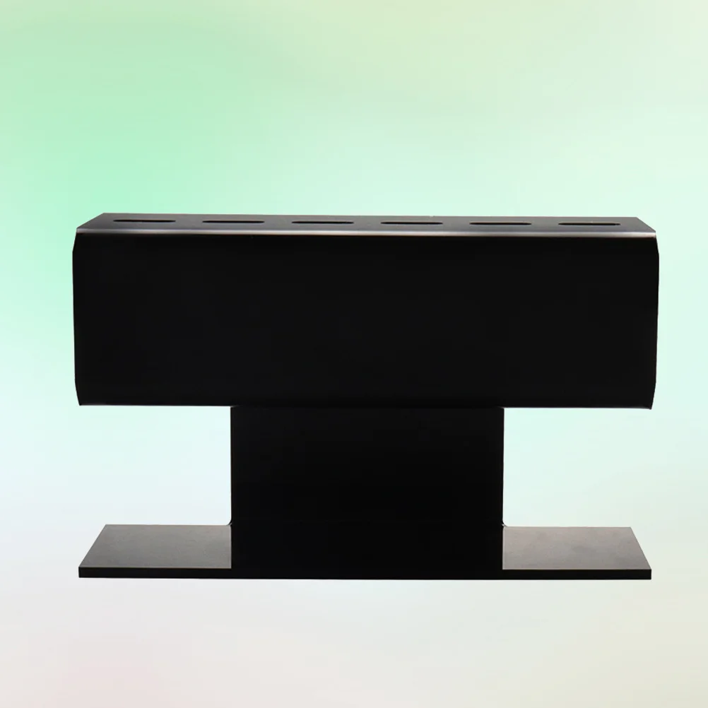 6 حفرة الرموش الملقط رف البلاستيك التخزين المنظم حامل لتطعيم الملقط أدوات التجميل المنزل استخدام الملقط تخزين الرف