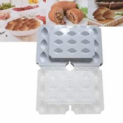 수동 Kibbeh 미트볼 메이커, 미트로프 몰드 프레스, 다진 고기 프로세서, 케이크 디저트 파이 주방 도구, 9 홀, 신제품
