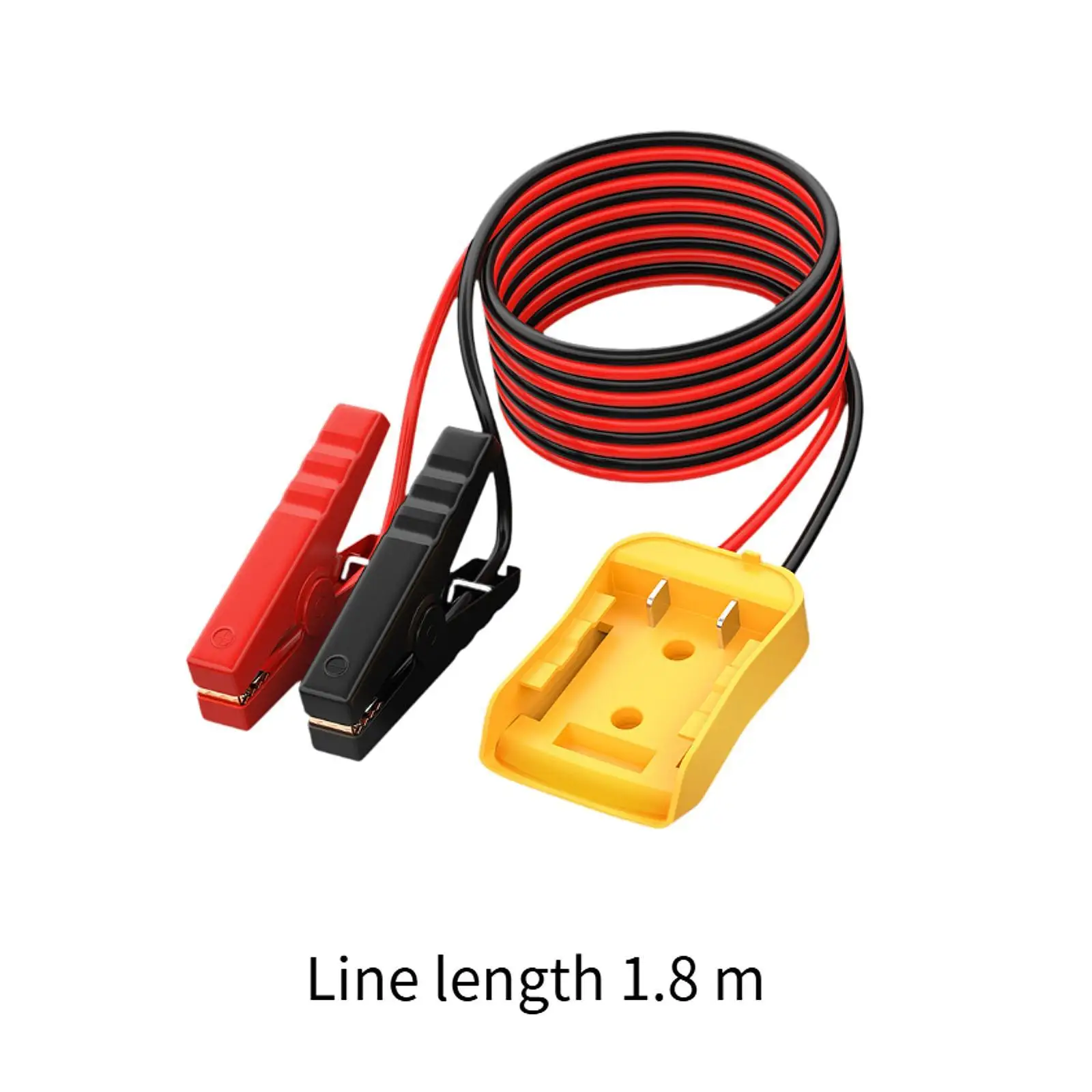كابل بداية 1.8 متر 12 AWG مع مشابك التمساح متعددة الوظائف لملحقات السيارات الاحترافية 100A المشبك