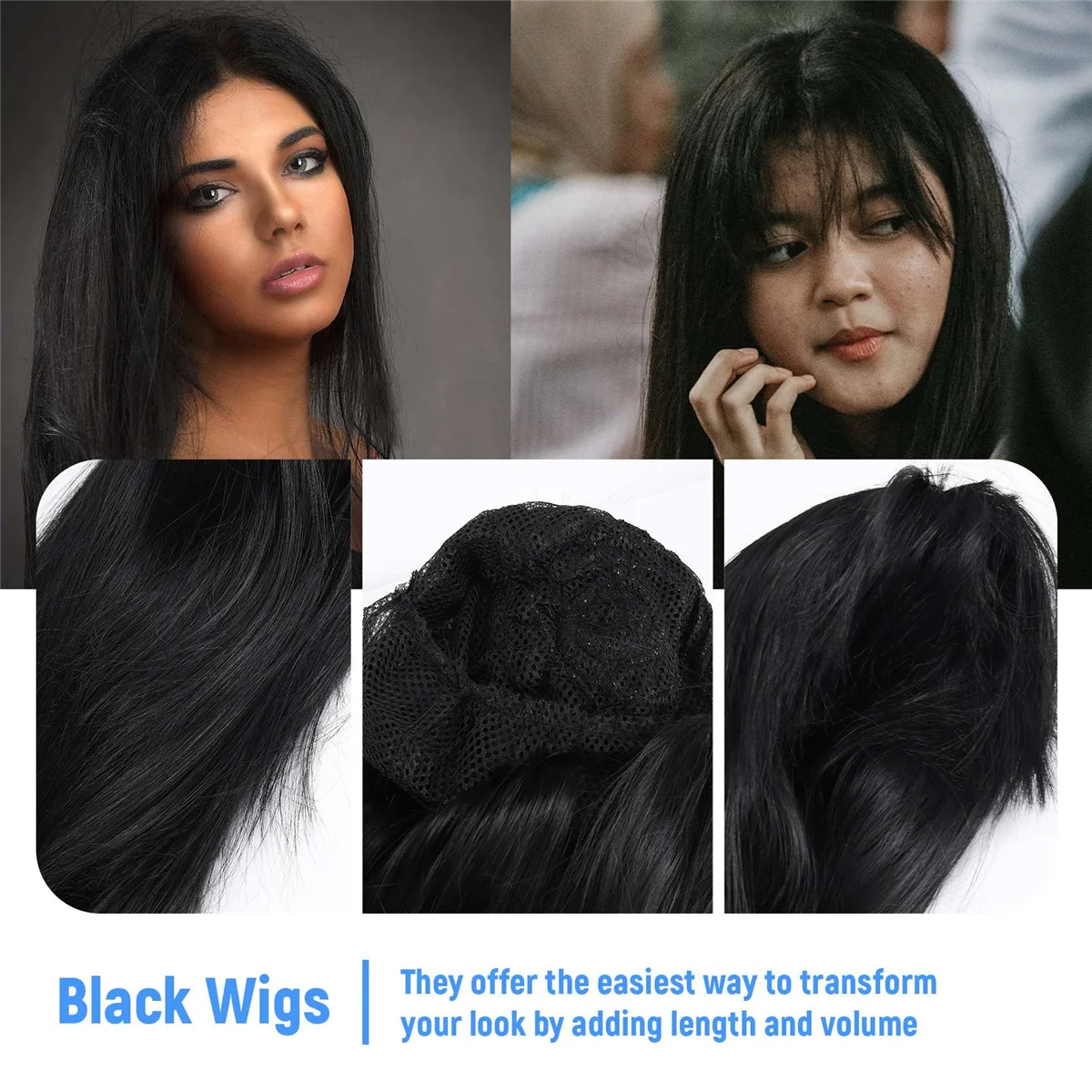 

【Price Drop】Black straight wig