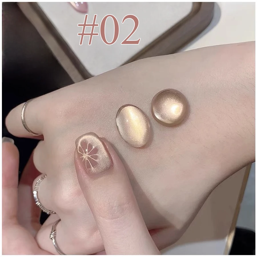 1-6pcs TC Golden Cat Magnetic Gel Nail Polish Golden Nail Art Varnish Spring Summer For Nails DIY Nail Supplies