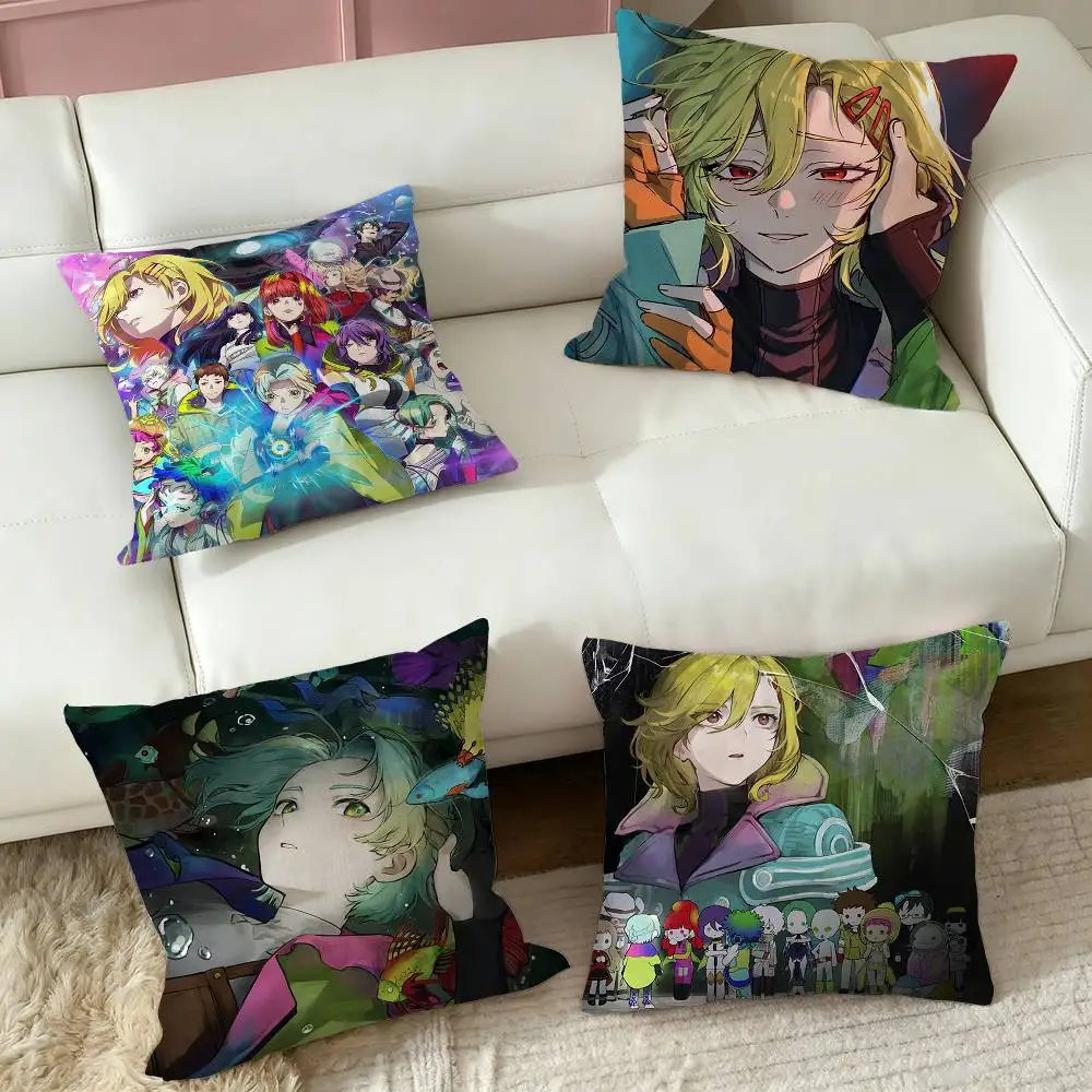 Game GNOSIA Anime Pillow Case Square Double-Sided Sofa Cushion Cover Bedroom Bedside Pillow
