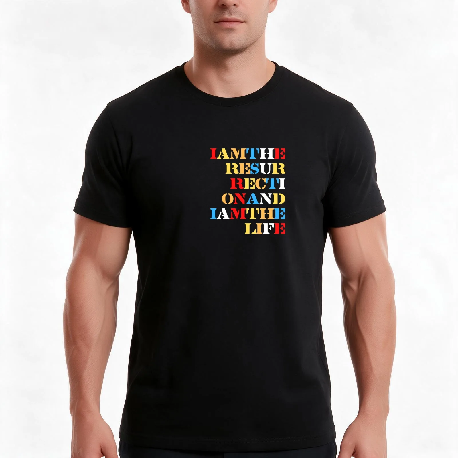 I Am The Resurrection The Stone Roses Design T-Shirt, Summer Casual Cotton Tee, Oversized Streetwear Tops, Vintage Graphic Print