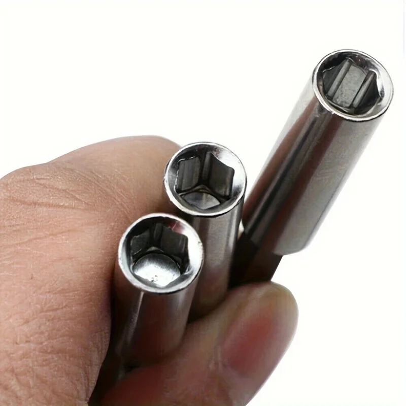 60‑150mm Magnetic Quick‑Change Hex Shank Bit Holder Extension Bar Set Cordless Drill Impact Driver Accessories