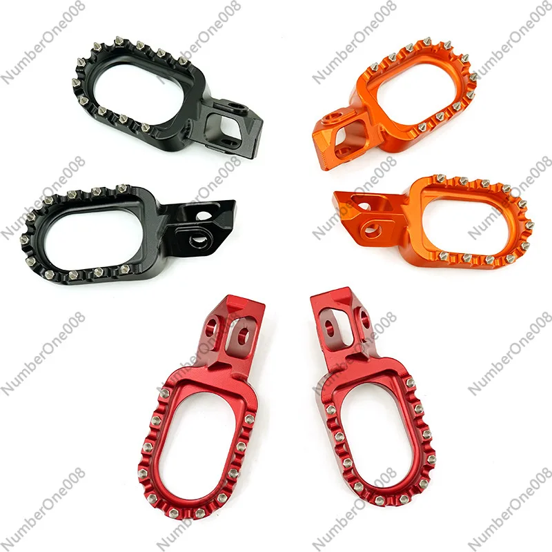 CNC Aluminum Motorcycle Footrest Pedal Foot Pegs Left Right Pair for Dirt Bike Enduro