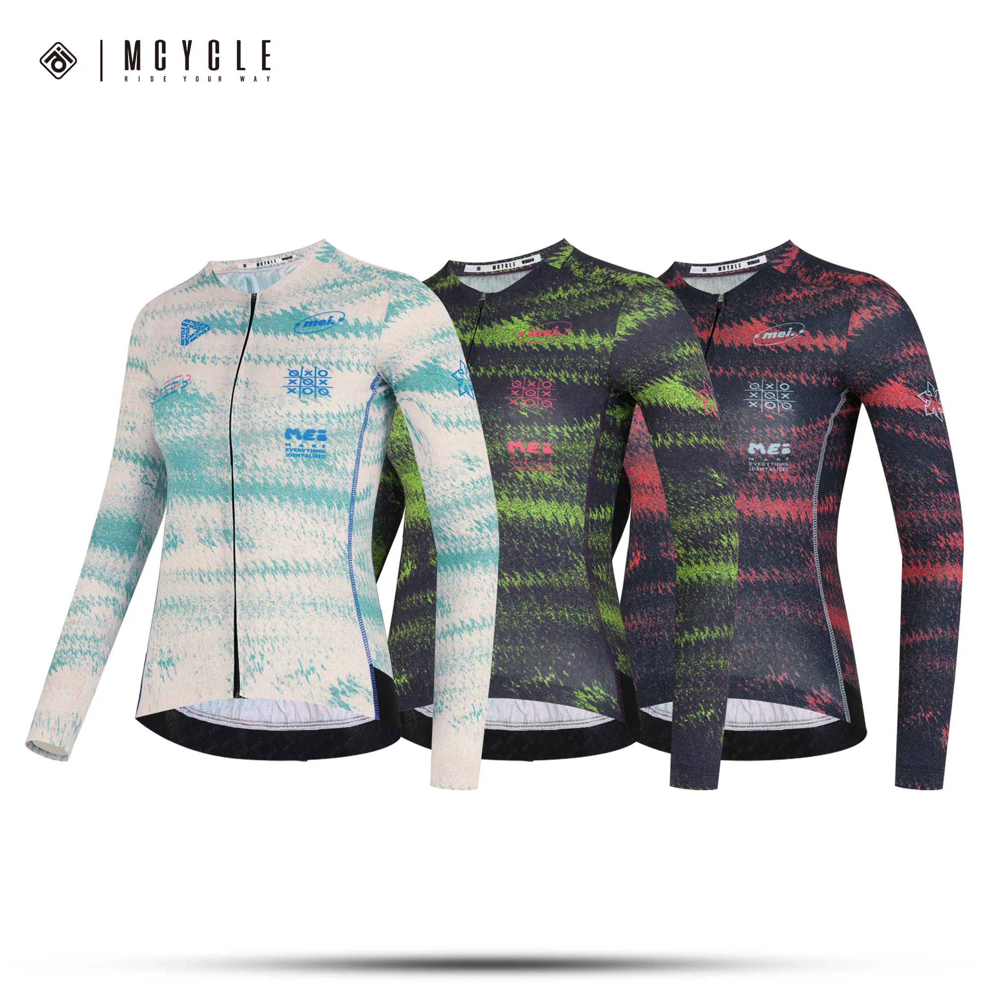 เสื้อจักรยานผู้หญิง Mcycle แห้งเร็ว ระบายอากาศดี แขนยาว สวมใส่สบาย สำหรับปั่นจักรยาน